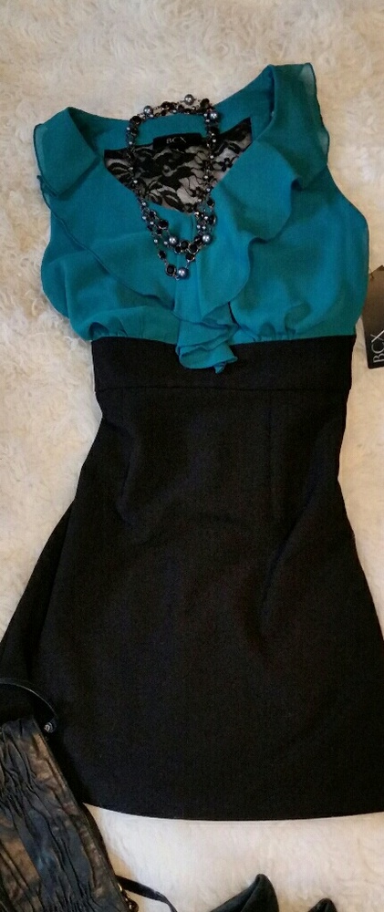 BCX Sleeveless Green & Dress NWT